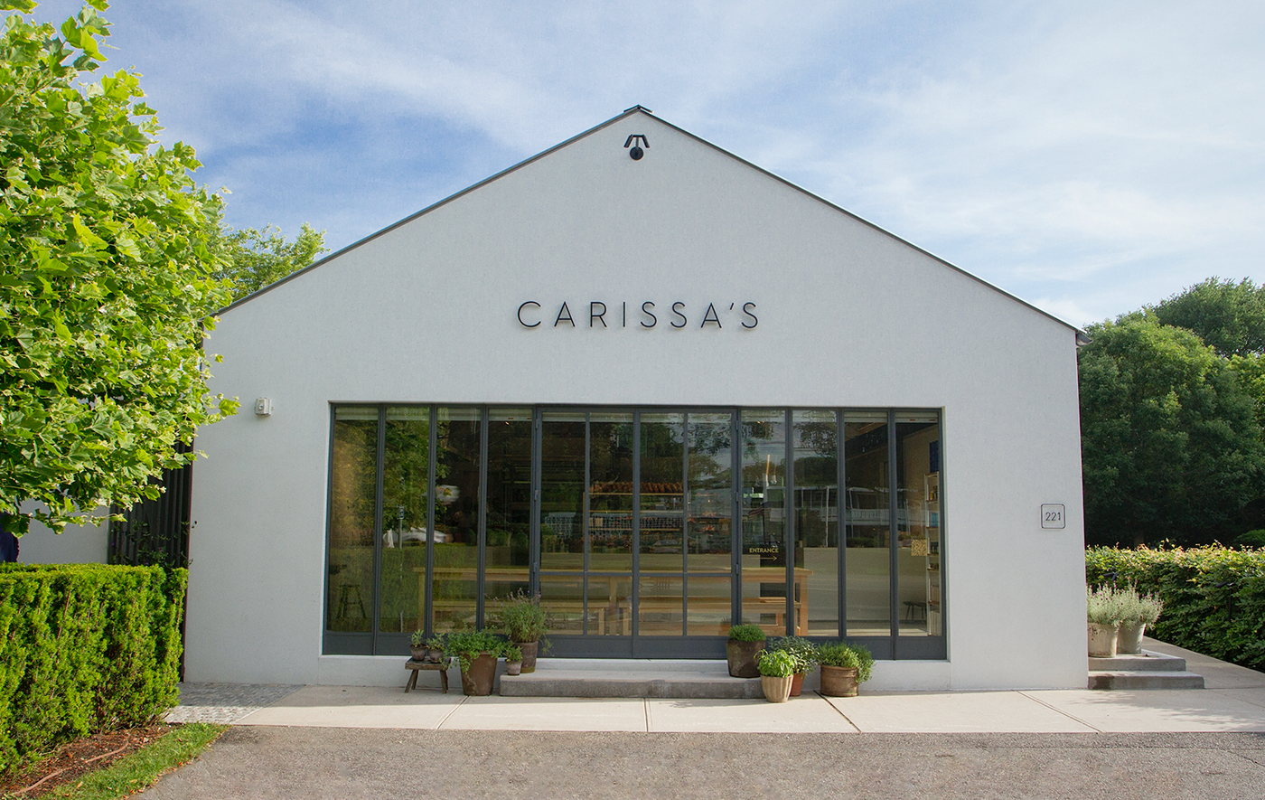 Exterior of Carissa's bakery in the Hamtons