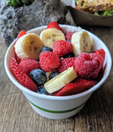 A fruit bowl at at a cafe in the Hamptons